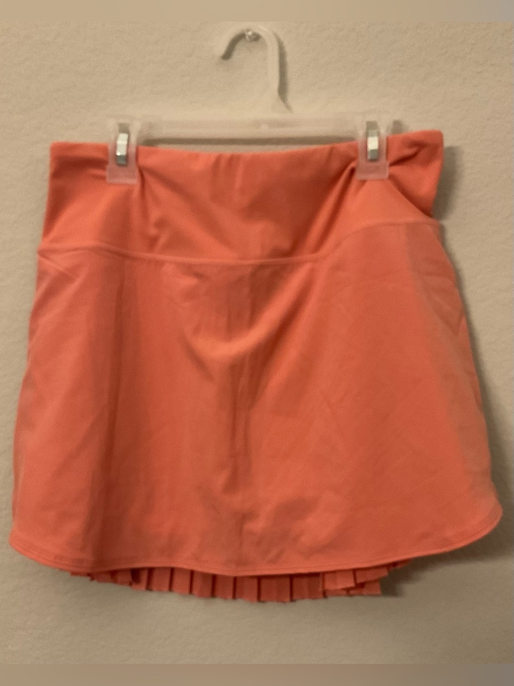 Baleaf Coral Orange Circle Skirt with Pleated Undershort